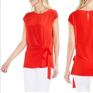 Vince Camuto Tie Front Blouse Medium